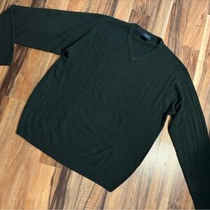 Dockers Men’s Dark Green Ribbed Long Sleeve Top